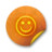 Orange sticker badges 109 Icon